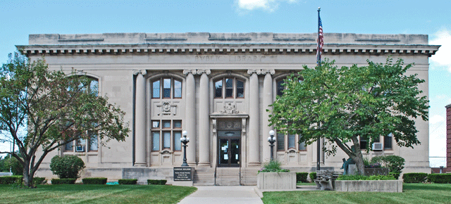 Jackson Michigan District Library Carnegie Building